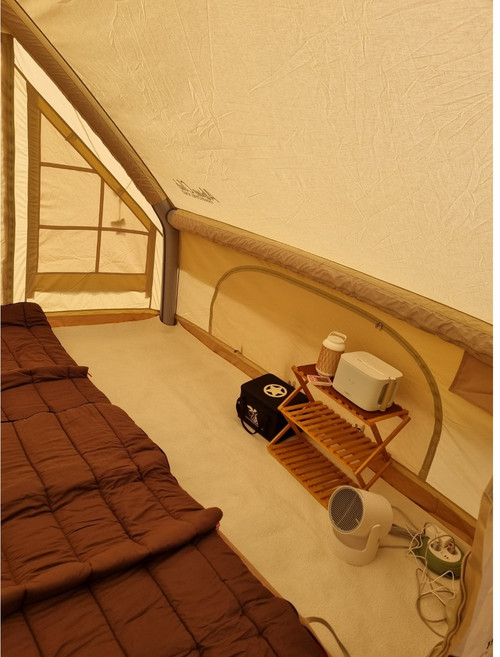 ( 침실용 폴대컷팅) 쿠디 에어텐트 13.6 카페트 지퍼연결 캠핑카페트, 쿠디13.6 침실용 폴컷팅/지퍼연결/가방포함