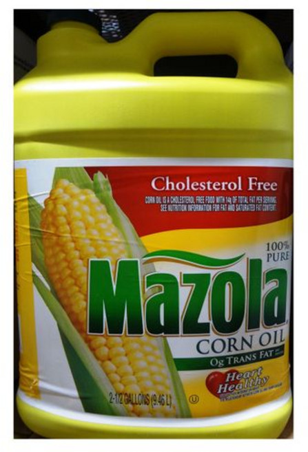마조라 콜레스테롤 프리 옥수수 오일 9.46리터 (2개 팩) Mazola Corn Oil - 2.5 Gallon Jug (2 Pack), 1개, 9.46L