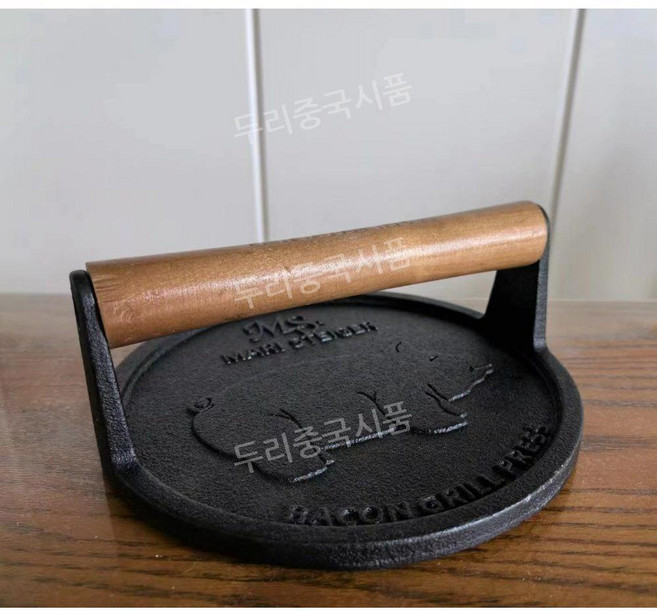 무쇠 스테이크 고기 접시 바비큐 도구 철판야키 오징어 구운 야외 소풍 무쇠판