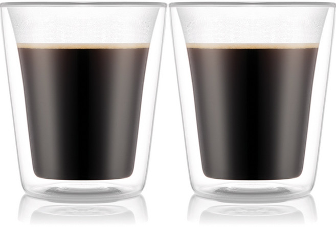 보덤 캔틴 더블월 글라스 0.2L, 혼합색상, 2개