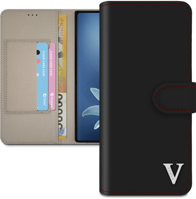 아리움 베르사 클래식 초슬림 가죽 카드 지갑 다이어리 케이스