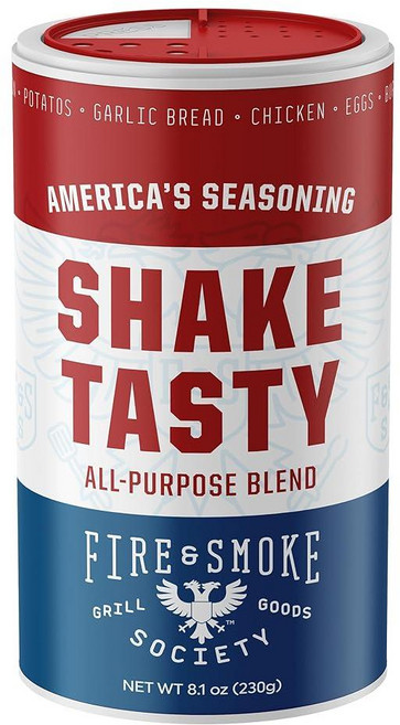 Fire & Smoke Society Taco Secret 타코 시즈닝 믹스 | XL 병 | 파히타 시즈닝 믹스 카르니타스 고기 멕시코 향신료 블렌드 | MSG 프리 글, 8.09 Ounce (Pack of 1), 셰이크 테이스티