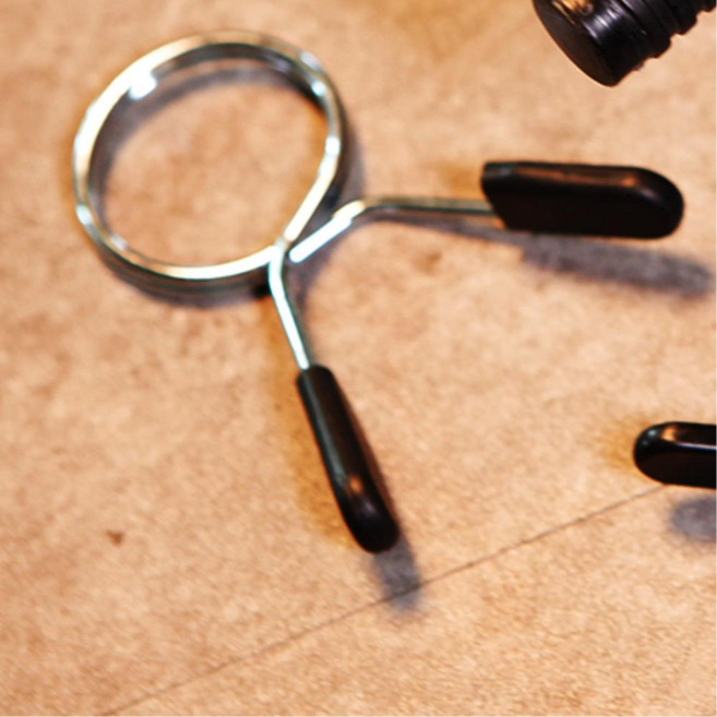 덤벨 바벨 원판 잠금 장지 집게 마구리 역기마구리 집게마구리 덤벨집게, 1개