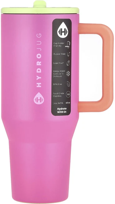 HydroJug 트러블러 텀블러 오키드 40oz, 1개 - 쿠팡