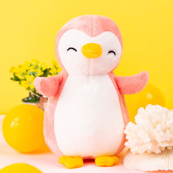 더샵토이 핸드메이드 귀여운 동물 펭귄가족 펭귄인형 애착인형 오렌지, 아빠(블루), 1개