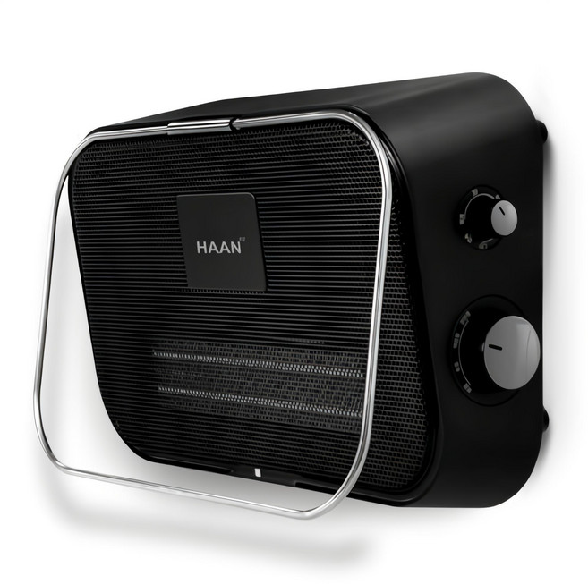 한경희생활과학 PTC 온풍기 욕실 난방기 스탠드 벽걸이 전기히터, HAAN-4000(블랙)