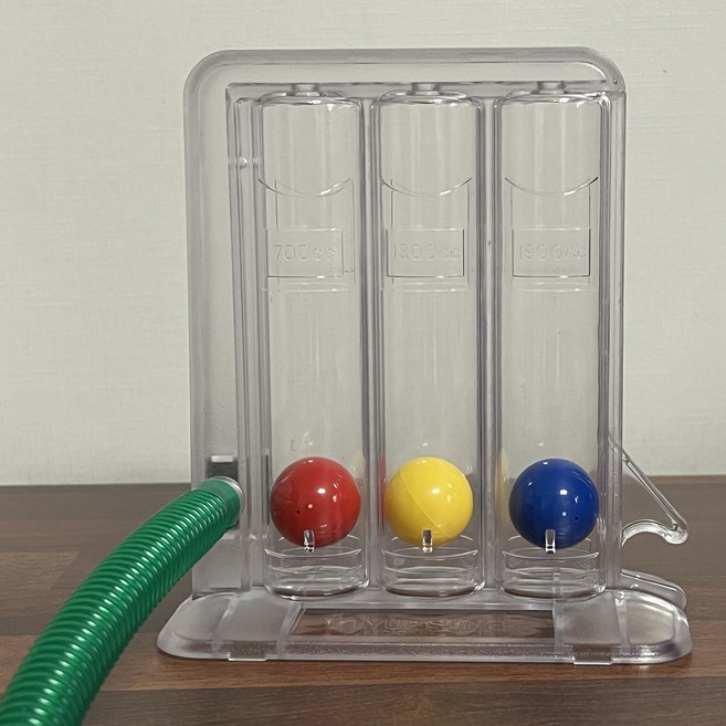 국산 인스피로미터 폐활량 운동기구 측정기 호흡량 늘리기 심폐지구력 재호흡기 의료기기, 1개, 1개입