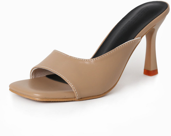 라블 여성용 발볼커버 힐슬리퍼 8.5cm 5cm