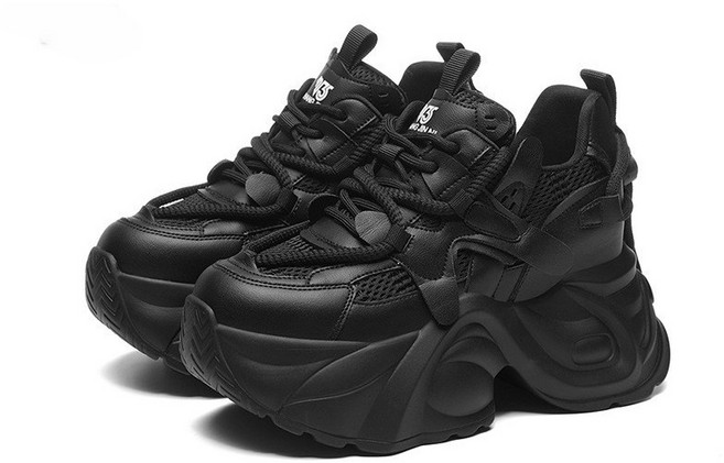 팡팡 [신상행진] 굽높이 9cm 키높이 메쉬 어글리 키작녀 프랫폼 슈즈 9903