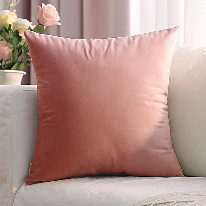 쇼파 쿠션 허리 북유럽 소파 엔틱 등받이, 마른 장미 벨벳