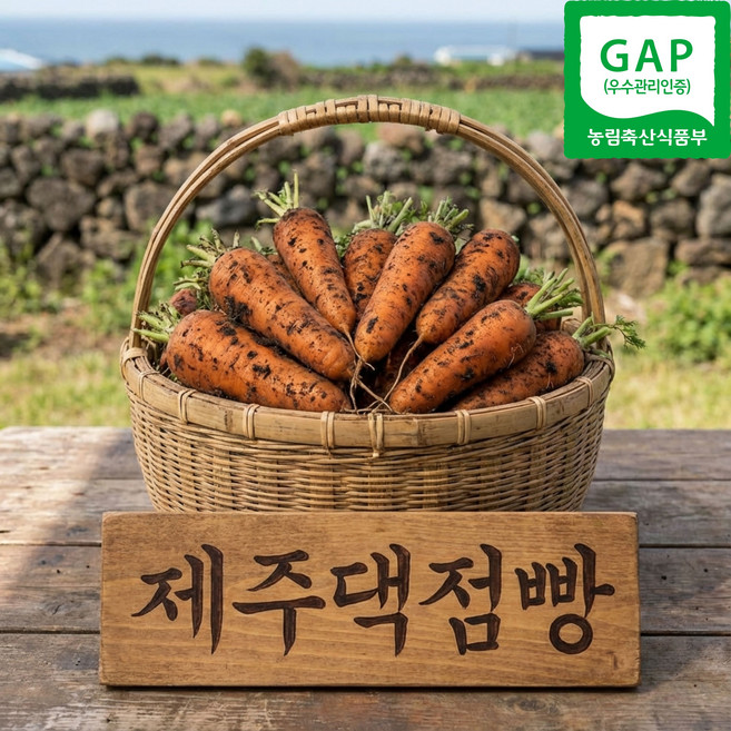 제주댁점빵 제주 구좌 국내 국산 흙 당근 주스용 햇 착즙 특(L) 5kg 1개