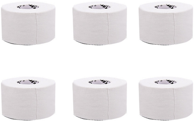 새로이 스포츠테이핑 새로이 R테이프 발목테이핑 보호대 발목서포트 근육 테이핑 3.8 cm X 9.14 m, 1개입, 6개