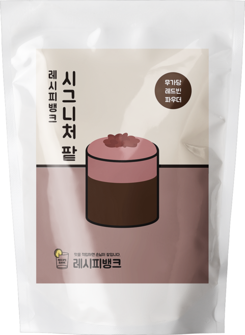 레시피뱅크 팥파우더 레드빈 팥라떼, 1개, 1개입, 800g