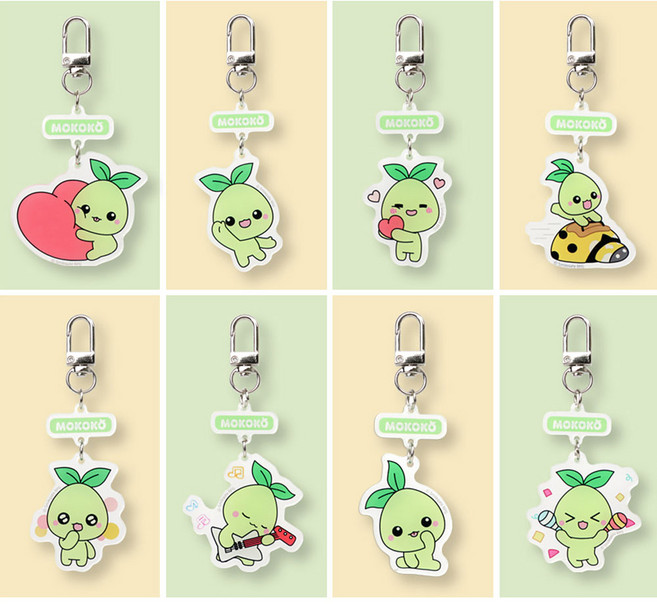 로스트아크 모코코 아크릴 키링 8종 택1 캐릭터 마스코트 뉴비 정품 가방 친구 아이, E놀라워모코코, 1개