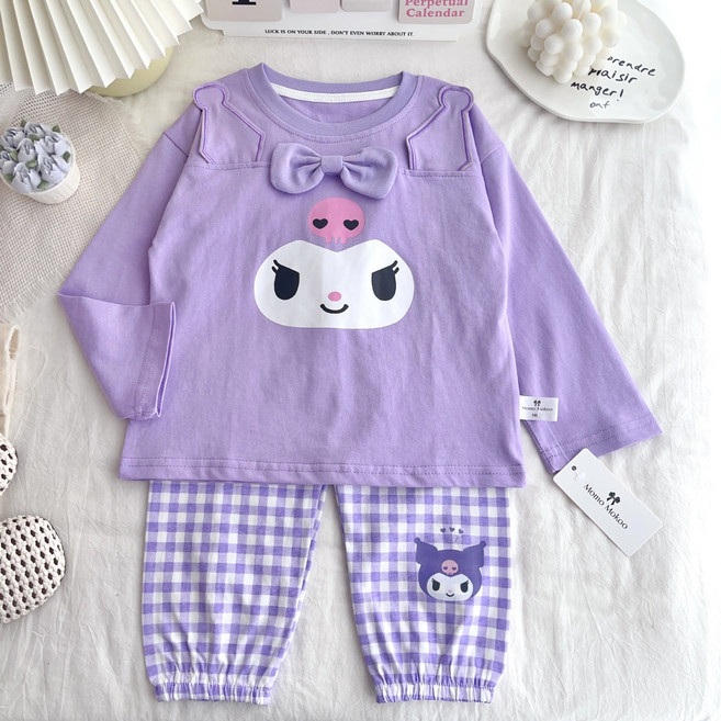 LOVEND 산리오 순면 여아 잠옷세트 홈웨어 쿠로미 마이멜로디