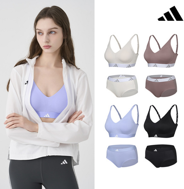 한정특가 [아디다스] 여성 에어로 스트레치핏 브라팬티 4세트