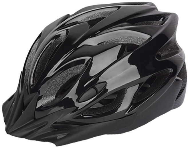 自行車安全帽 直排輪頭盔 透氣舒適, 黑色,現貨在台灣, 1個