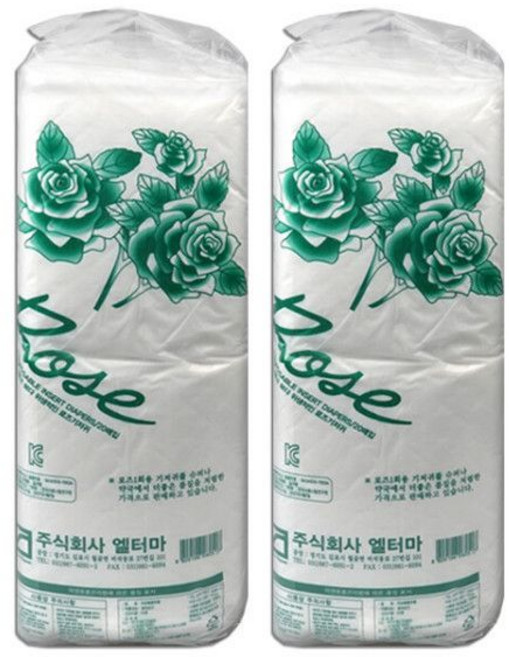 로즈 일자형 성인용패드 100매 x 2개 엘터마, FREE(onesize), 100개입
