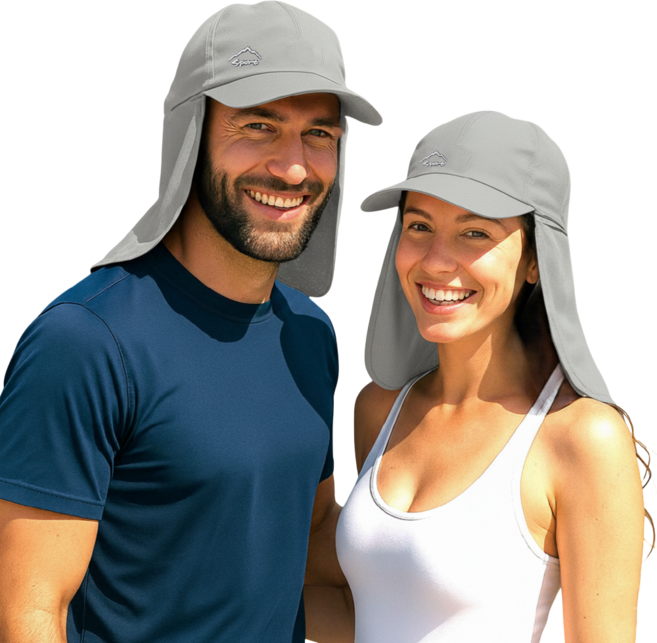 카라몰리 자외선차단 모자 워터파크 얼굴 햇빛가리개 등산 낚시 썬캡, 연그레이, 1개