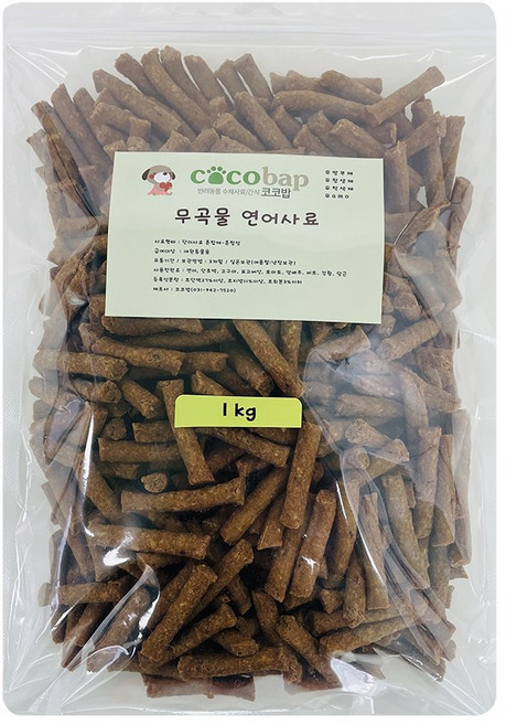 피부관리 무곡물 연어사료 1kg, 1개, 연어