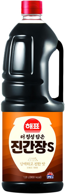 해표 진간장S, 1.8L, 1개