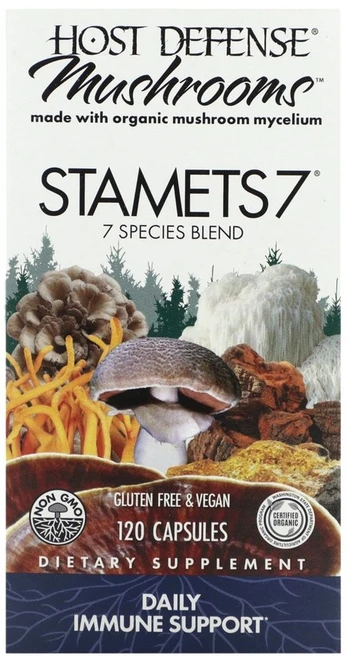 펑기 퍼펙티 Host Defense mushrooms Stamets 7 데일리 이뮨 써포트 베지캡슐 120정, 1개 - 쿠팡