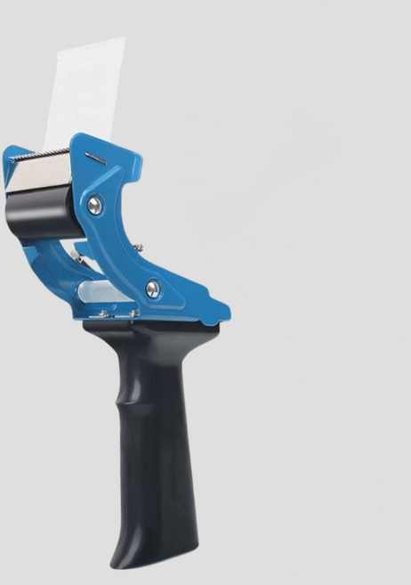 라떼라떼 박스 테이프 커터기 핸들형 철제, 블루, 1개