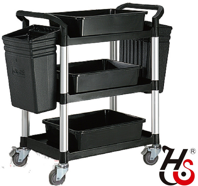 HS華塑 707B 三層全配掛件餐飲手推車