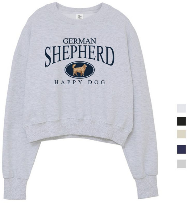 폴앤폴 쉐퍼드 크롭 맨투맨 5컬러