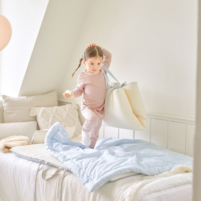 캔코 어린이 낮잠이불 어린이집낮잠이불, 스카이블루, 패드단품