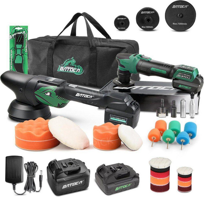 바토카 S4S2 무선 더블액션 폴리셔 세트 305075mm 전문가 디테일링