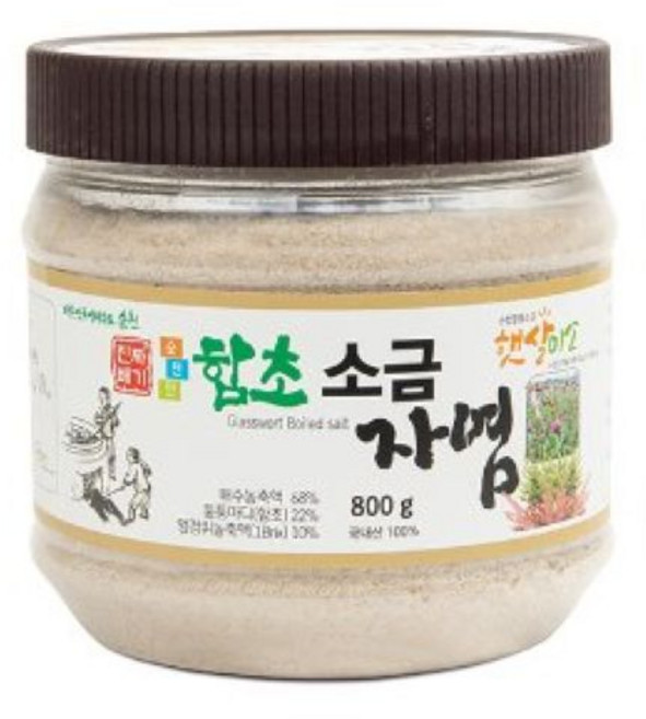 진짜배기순천만함초 순천만함초자염소금, 800g, 1개