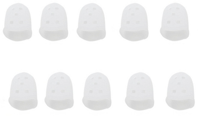 실리콘손가락골무, 1세트, 초소형화이트10개