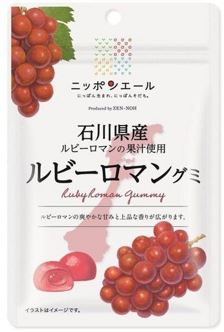 니폰 에일 루비 로만 구미 캔디, 40g, 24개