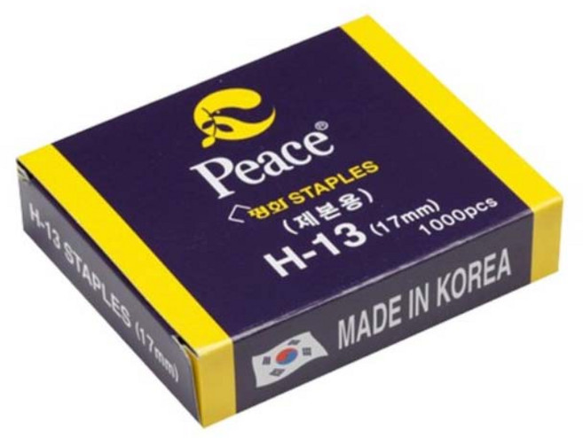 피스코리아 피스 스테플러 심, 1-H13-17mm, 1개