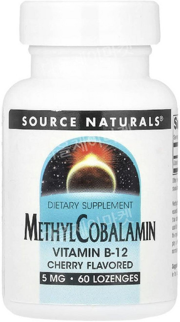 소스내추럴스 VITAMINB12 메틸코발라민 B12비타민 5mg 60정, 1개