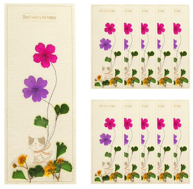 압화 책갈피 만들기 세트