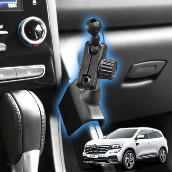 픽스 르노 QM6 SM6 호환용 차량용 핸드폰 거치대 마운트, 호환, 1개, 추가안함, 마운트(연장바포함)