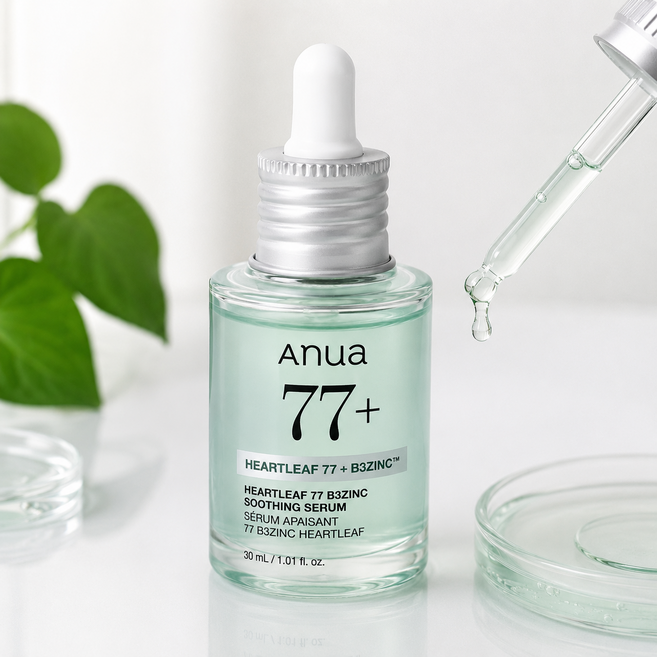 ANUA 아누아 77 징크 트러블 세럼 30ml 어성초 나이아신아마이드 배합 진정 에센스, 1개