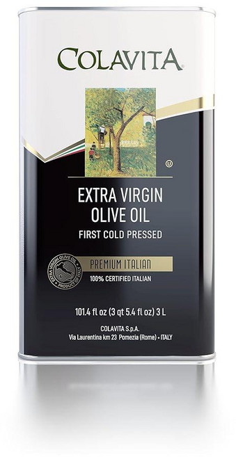 Colavita 프리미엄 이탈리안 엑스트라 버진 올리브 오일 틴 101.4 fl. 온 Colavita 프리미엄 이탈리안 엑스트라 버진 올리브 오일 틴 101.4 fl. 온스 주, 101.4 Fl Oz (Pack of 1), 1개, 1L