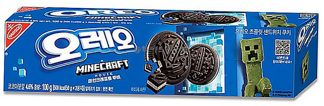 오레오 마인크래프트 무비 에디션, 24개, 100g