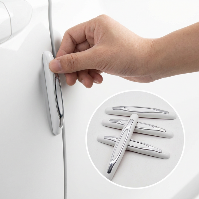 다온모아 자동차 문콕방지 도어가드 패드, 1세트, 화이트