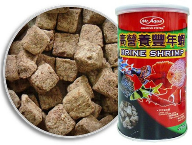 MR.AQUA 高營養豐年蝦 470ML蝦乾飼料 觀賞魚飼料, 1個, 470ml