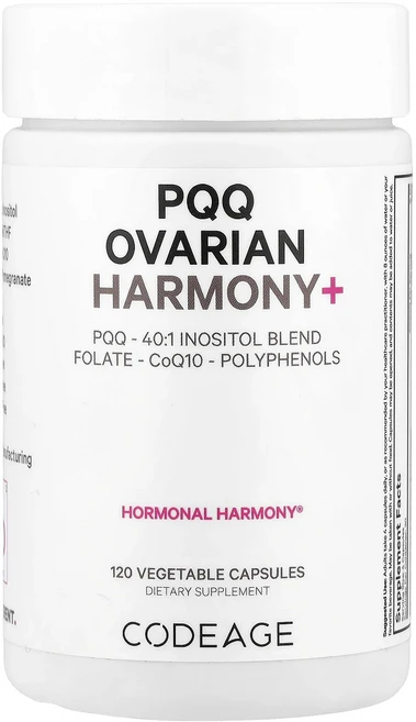 단백질 비타민 철분 마그내슘 칼슘 Codeage PQQ Ovarian Harmony+ 베지 캡슐 120정 고루고루섭취해주세요, CodeagePQQOvarianHarmony베지캡슐12 - 쿠팡
