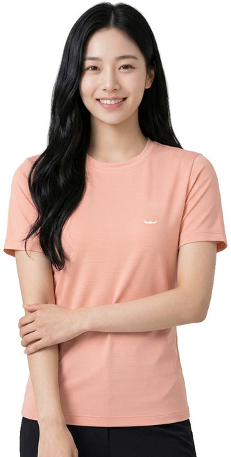 아소트 여성 여름 냉감 쿨티셔츠 프리미엄 기능성 라운드 반팔티 골프 등산 작업복 흡습속건