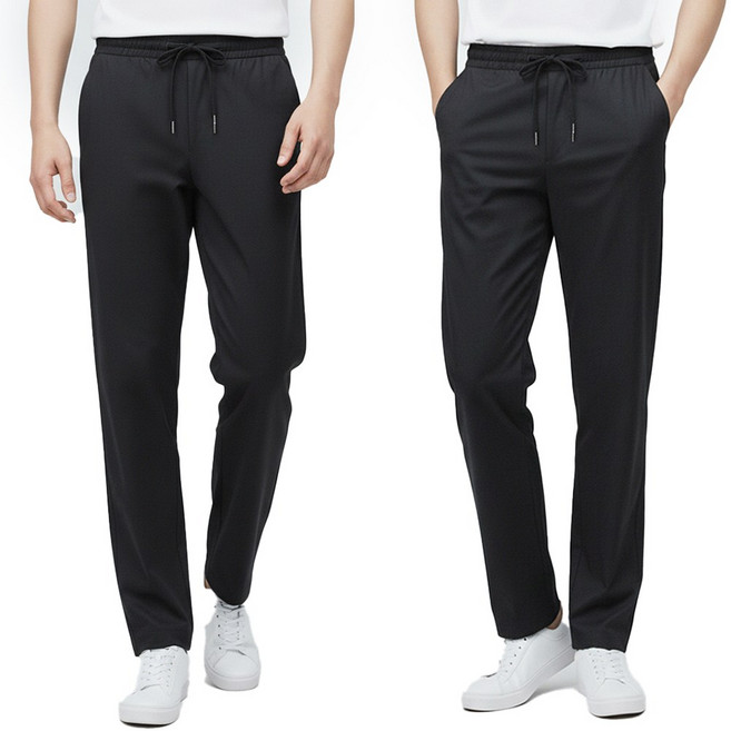 풀로우 남자 트레이닝 바지 작업복 츄리닝 일자핏 1+1