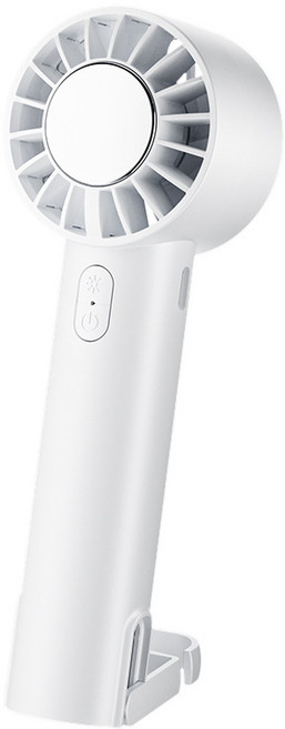 便攜USB風扇 七彩燈 3檔風, F48白色 - 製冷 - 3檔風 - 1200mah, LK