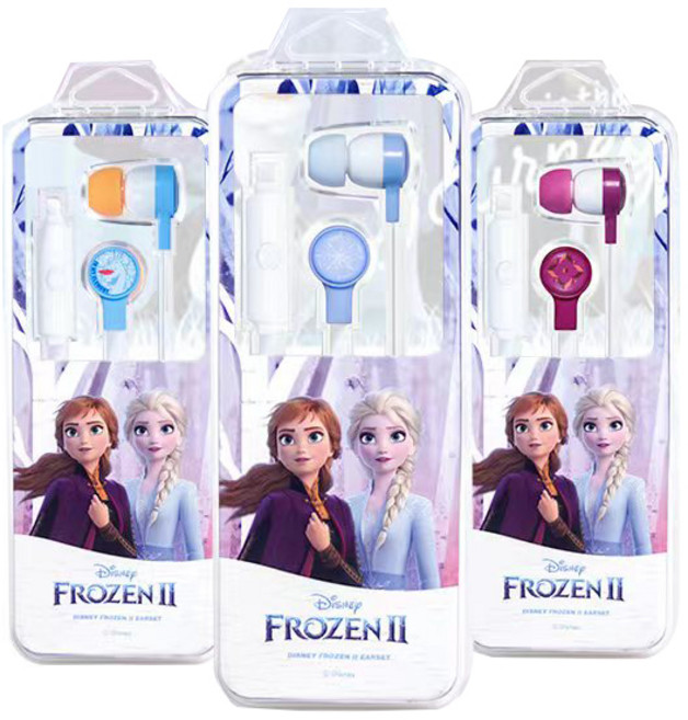 유선 이어폰 디즈니 굿즈 겨울왕국2 겨울왕국 울라프 엘사 안나