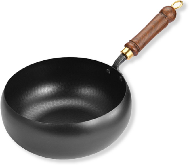 이칠가게 무쇠냄비 프라이팬 순철 논스틱 99.9% 고순도 철 무쇠 무코팅 건강 냄비 전골 냄비세트 웍 궁중팬 주물팬 가마솥, 1세트, 뚜껑 포함, 블랙 24cm