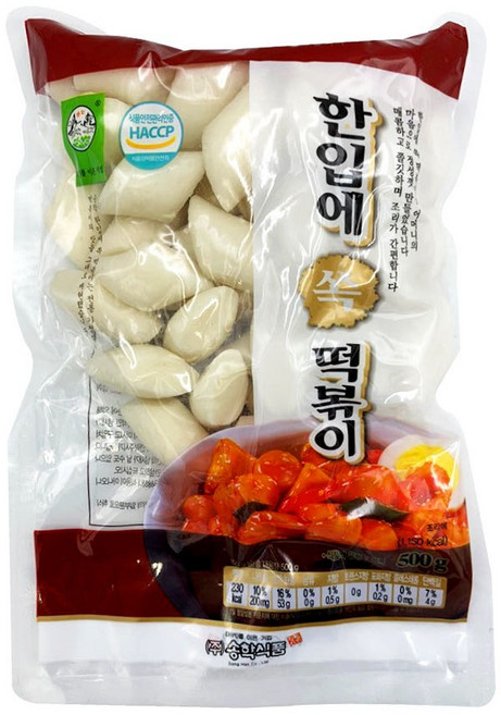 송학 한입에 쏙 떡볶이 500g, 10개